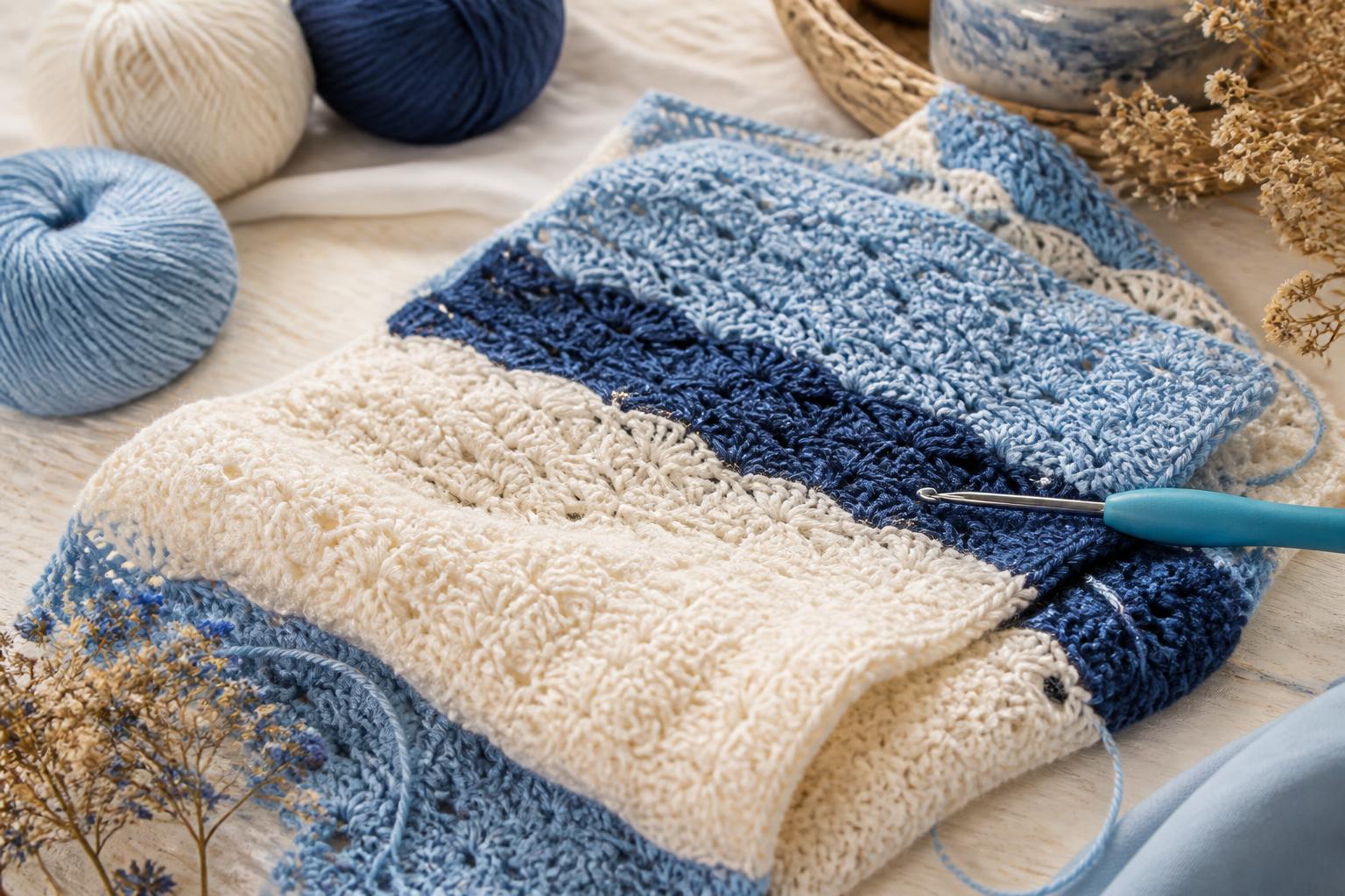 Differences between crochet and knitting