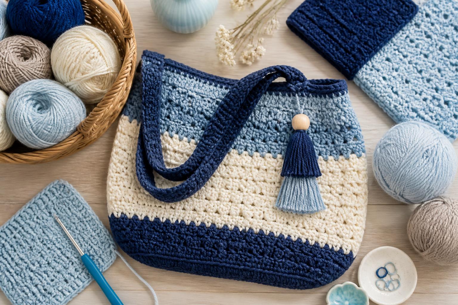 assorted yarn types for crochet