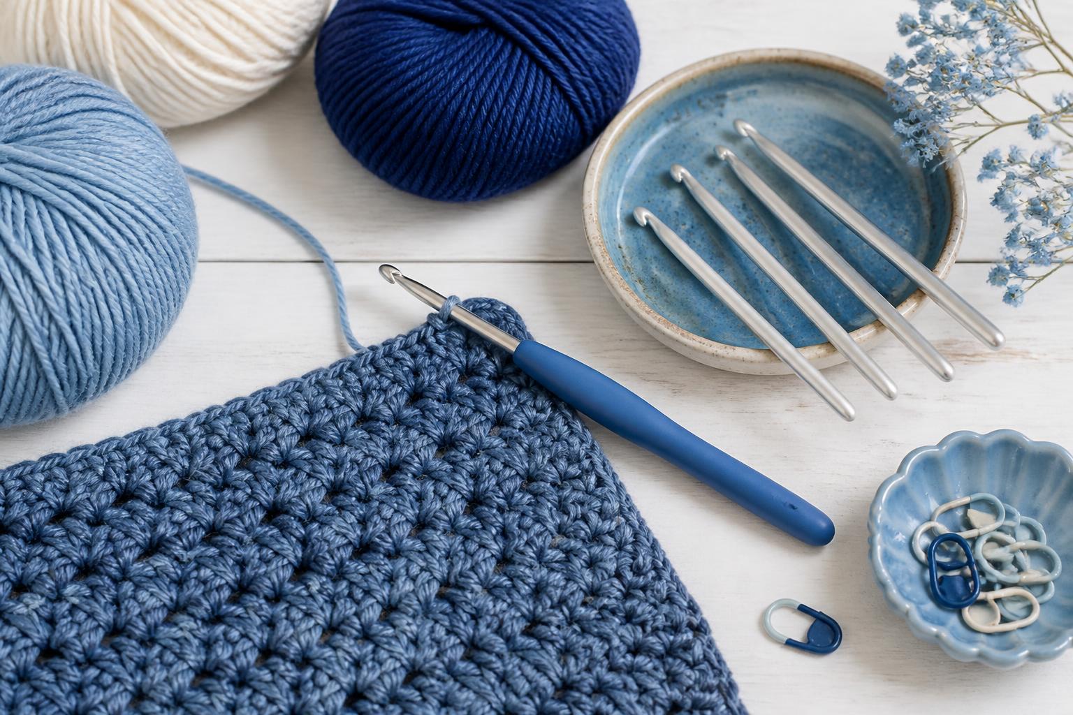 materiales para hacer crochet: Agujas de crochet: tipos y tamaños