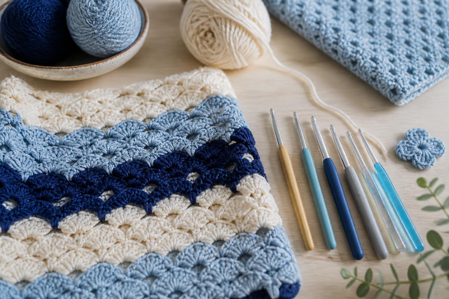 Choosing the right crochet hooks and yarn